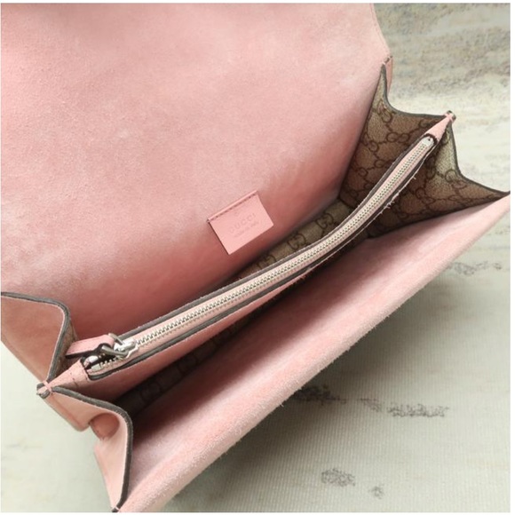 GUCCI DIONYSUS Small 💎 Crystal-embellished Supreme Canvas Shoulder Bag purse 👛 - Picture 7 of 12